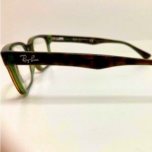 Ray-Ban Women's Eyeglass Frames Dark Tortoise/Green with Case Great condition!